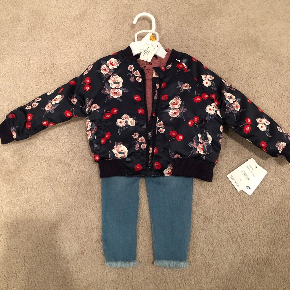 3 piece Little girls outfit. NWT. Size 12 months.